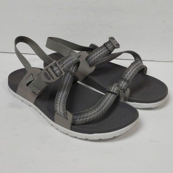 Chaco Women's Lowdown Sandals Grey White Size 11 - Picture 1 of 15